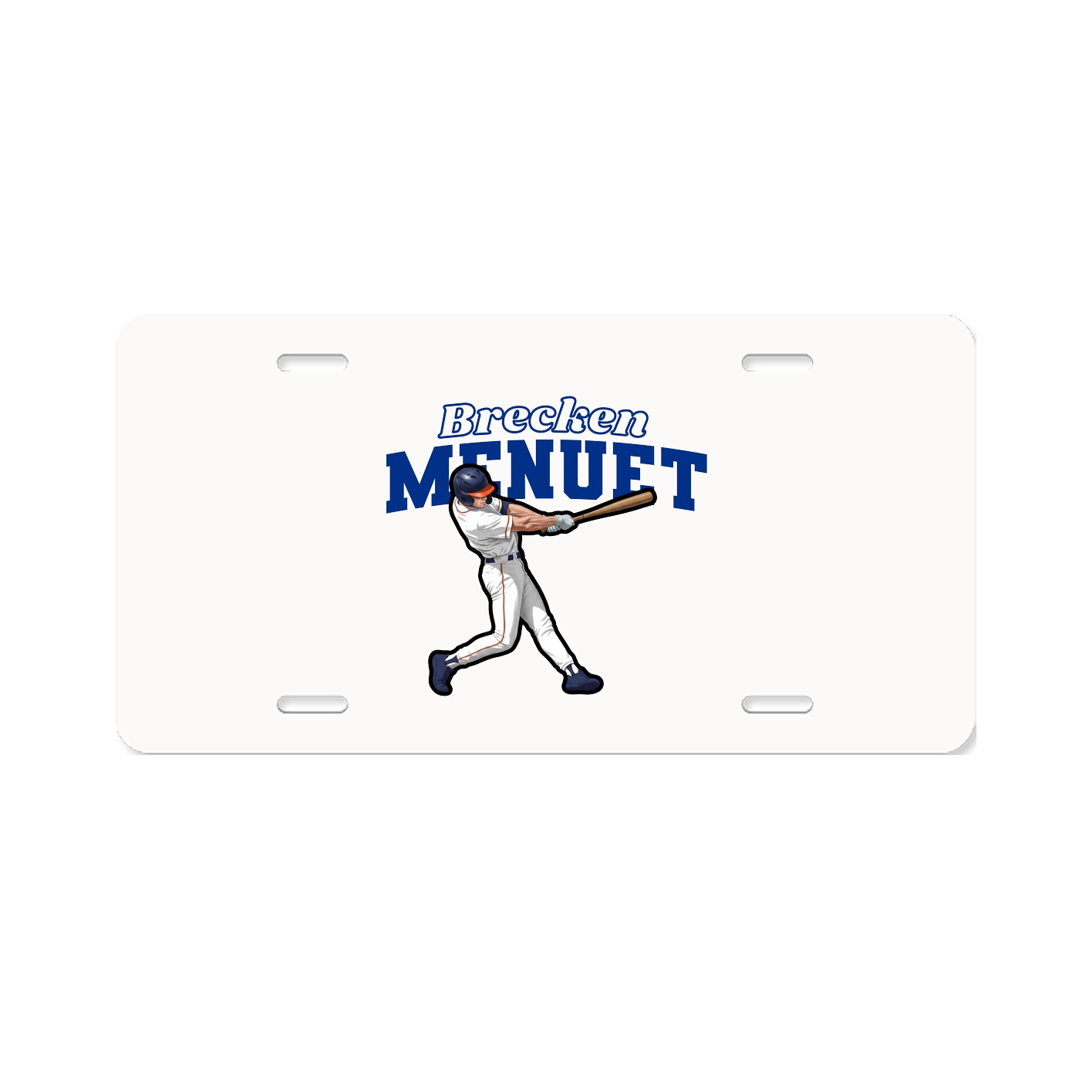 License Plate — Name Arch in Classic