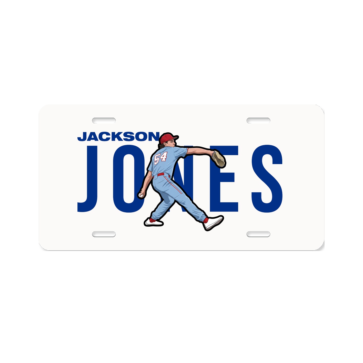 License Plate — Player Name in Classic