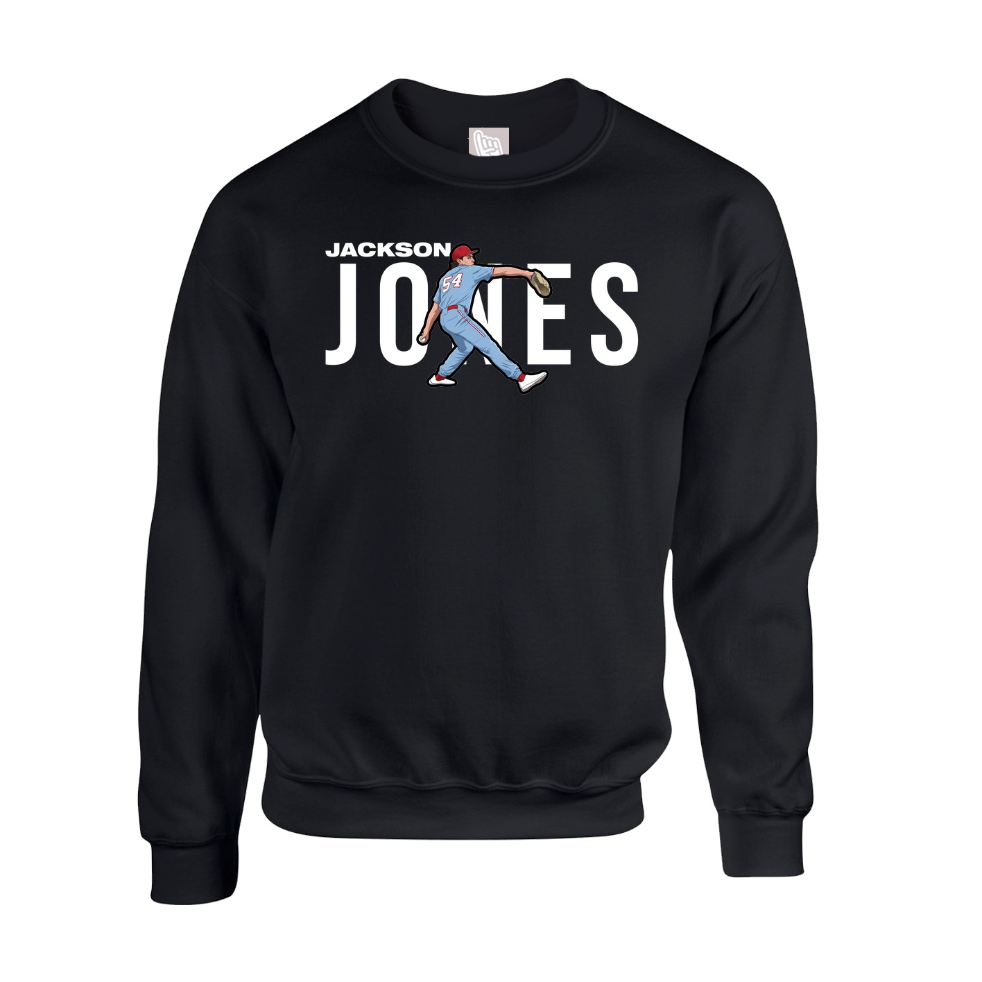 Fleece Crew — Player Name in Black