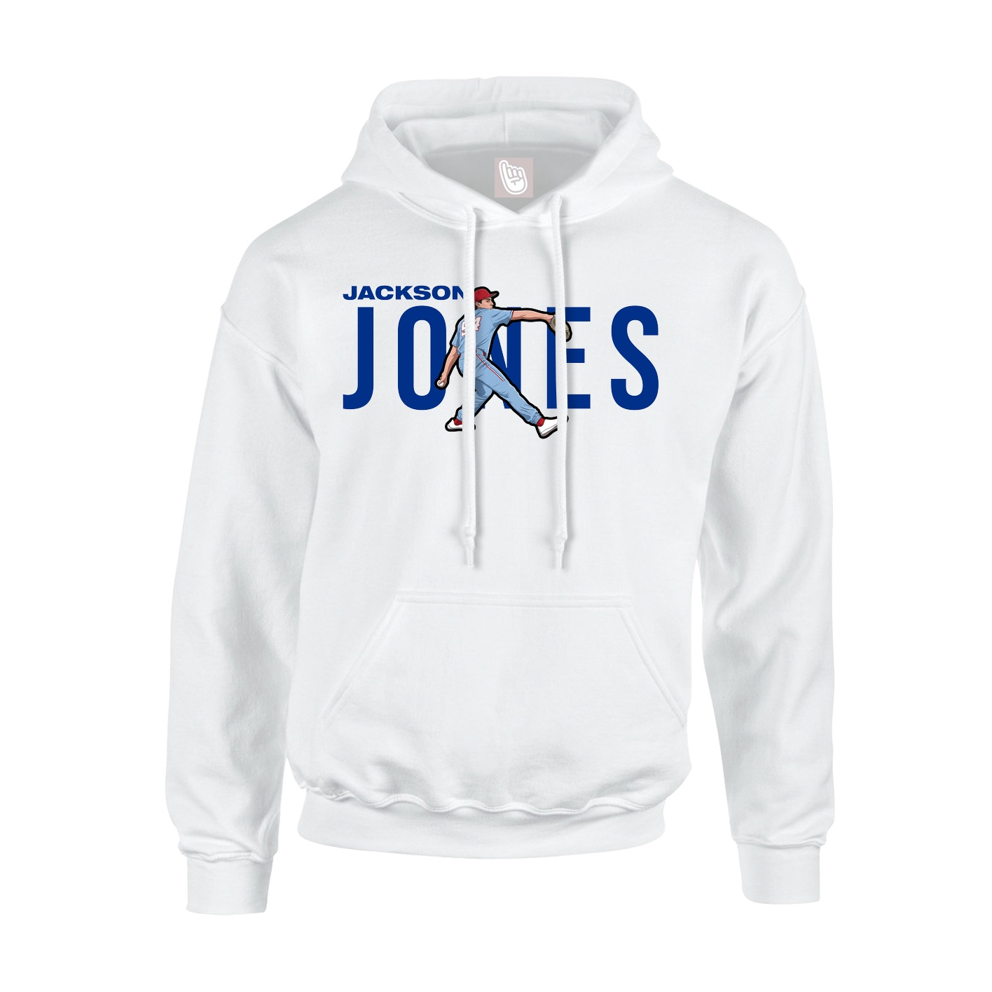 Youth Hoodie — Player Name in White