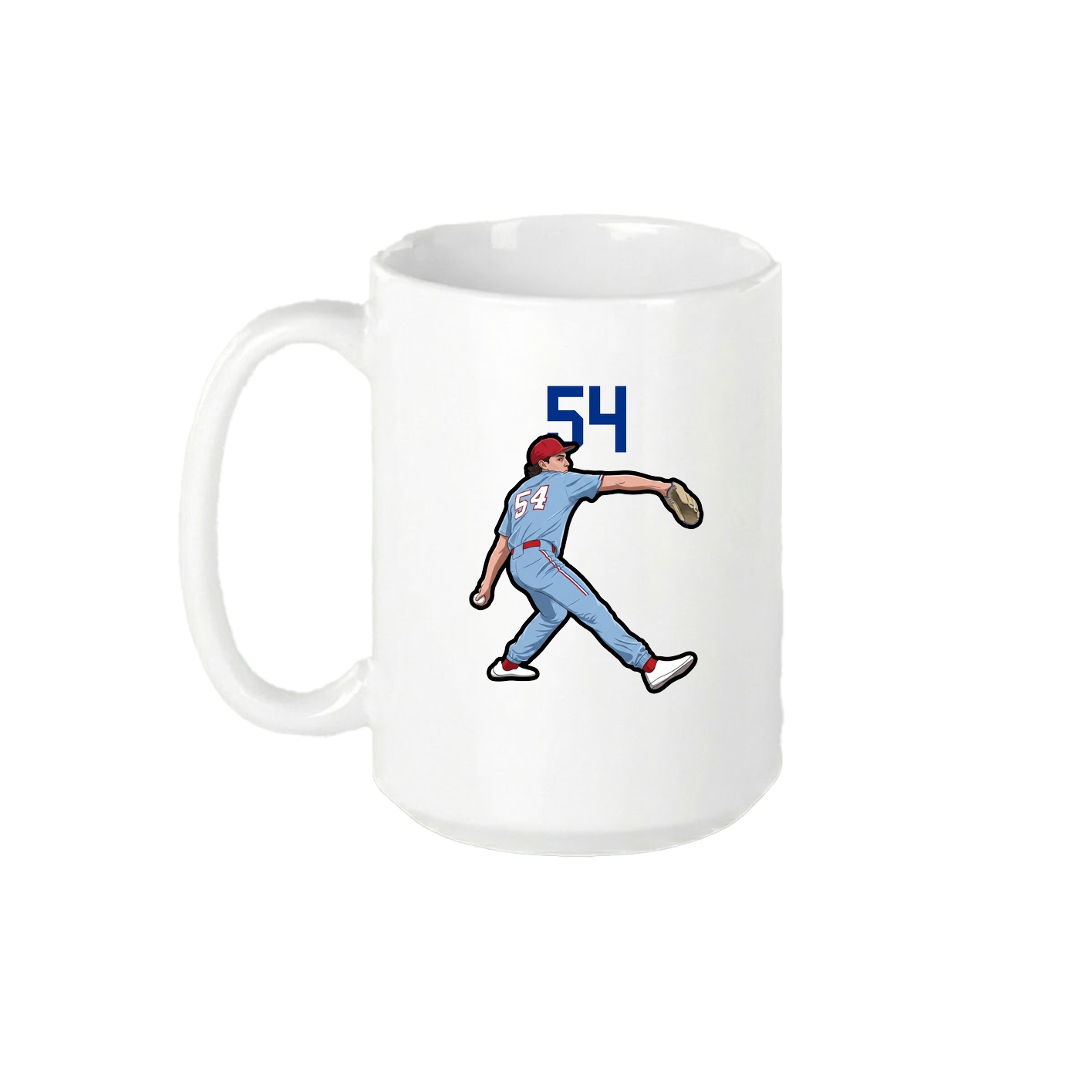 15oz Coffee Mug — Number Top in White
