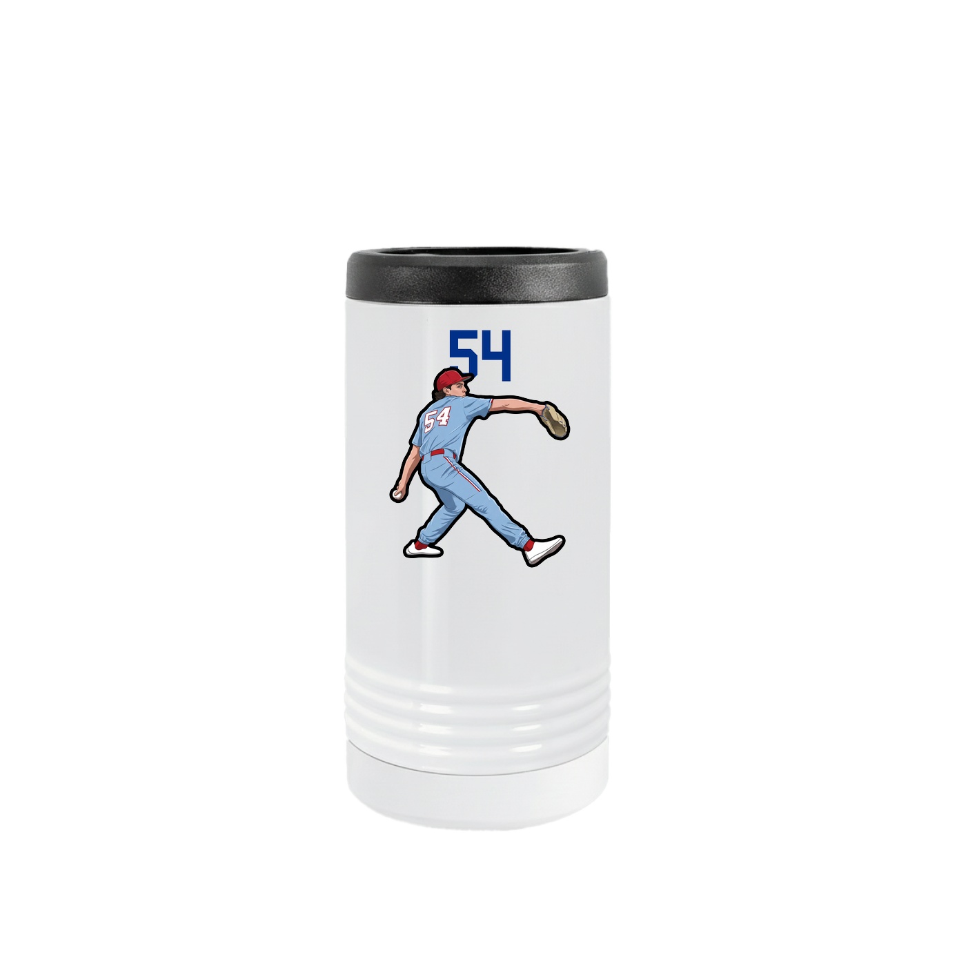 Slim Beverage Holder — Number Top in White
