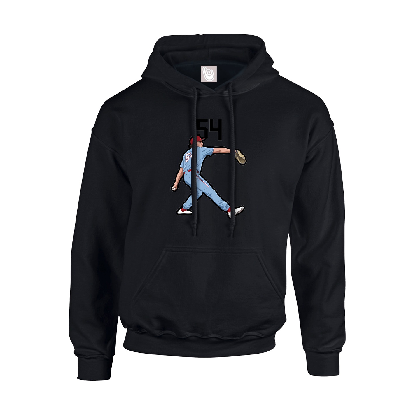 Hoodie — Number Top in Black