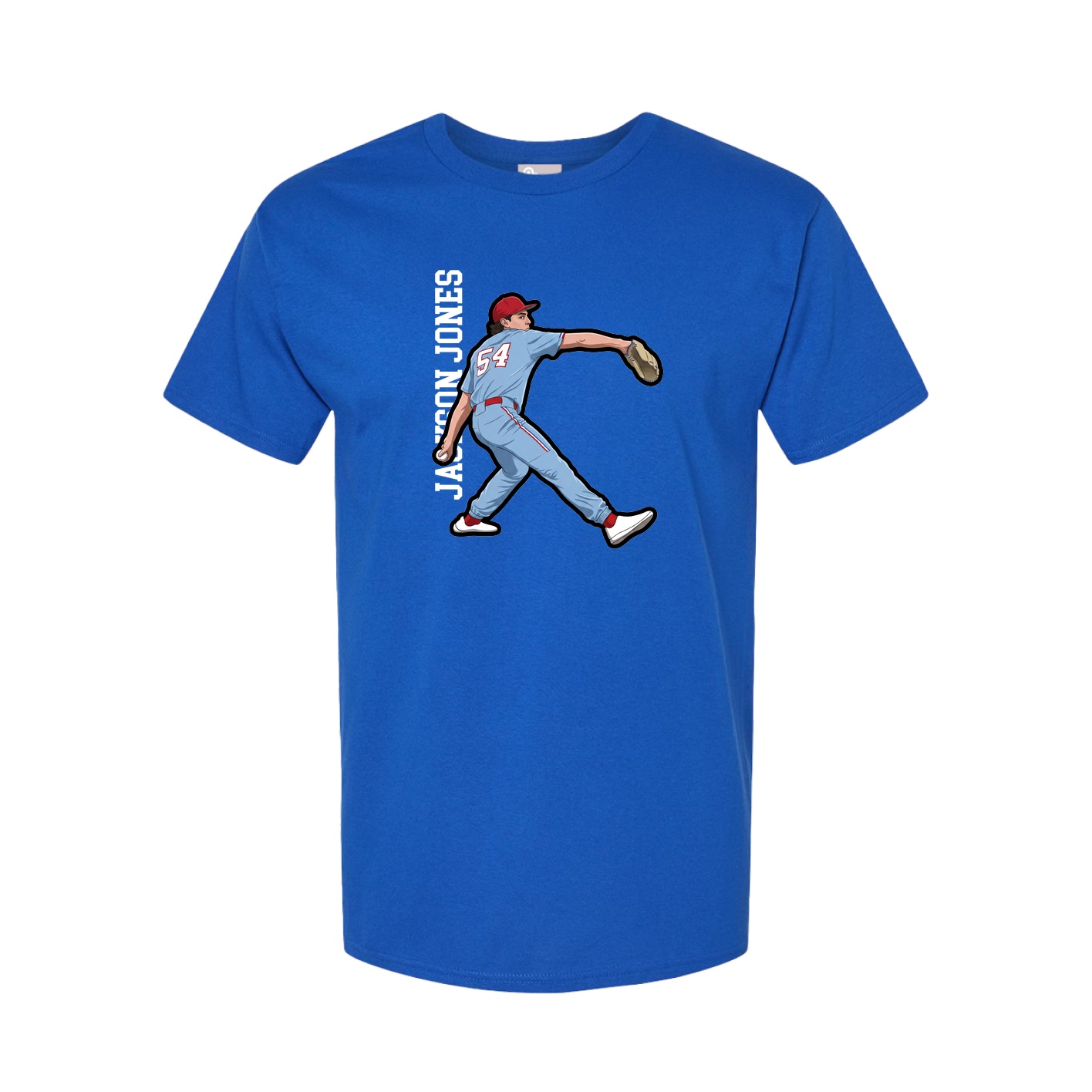 Tee — Name Vertical in Royal