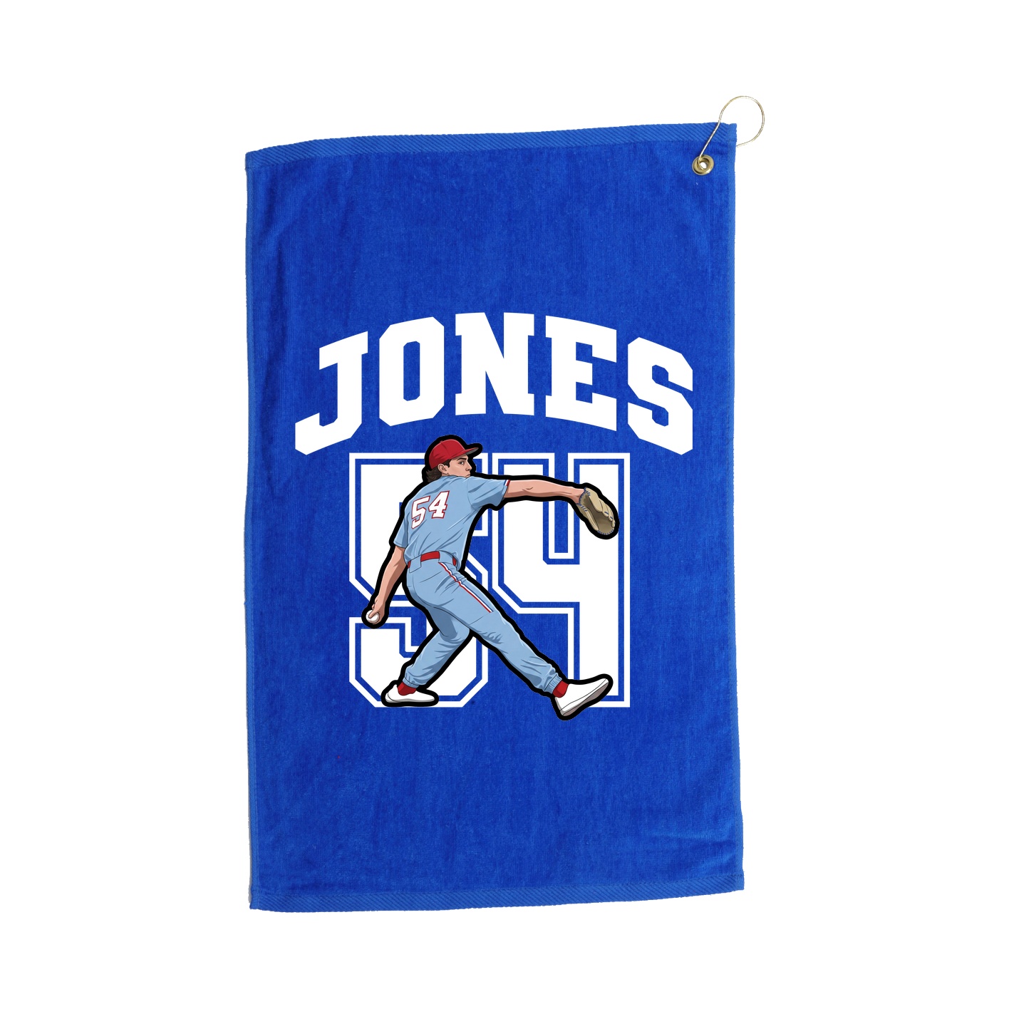 Golf Towel — Number in Royal