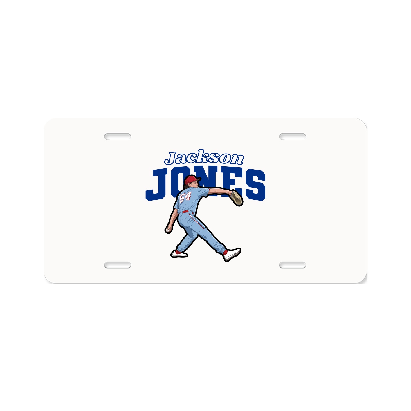 License Plate — Name Arch in Classic