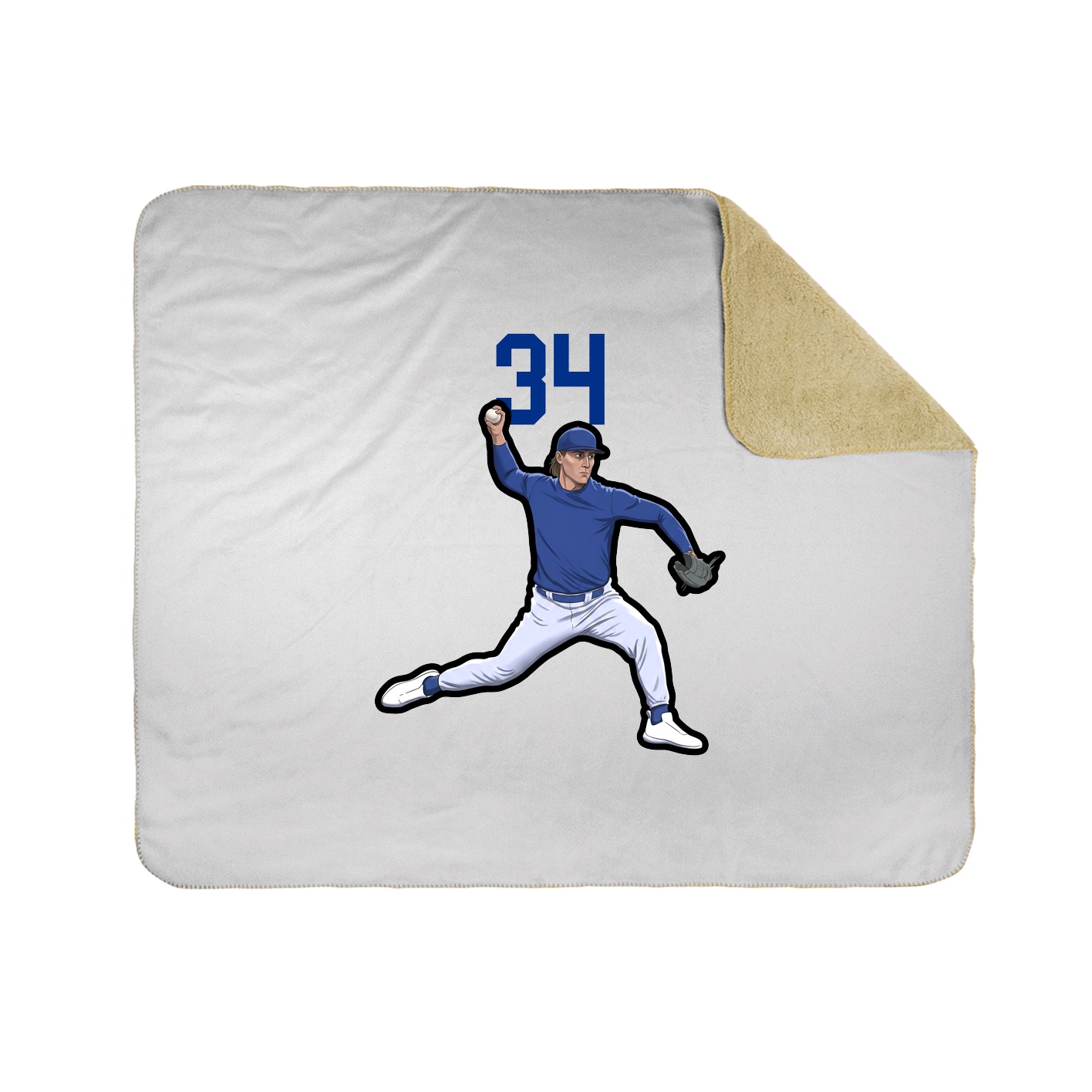 50x60 Sherpa Lined Throw Blanket