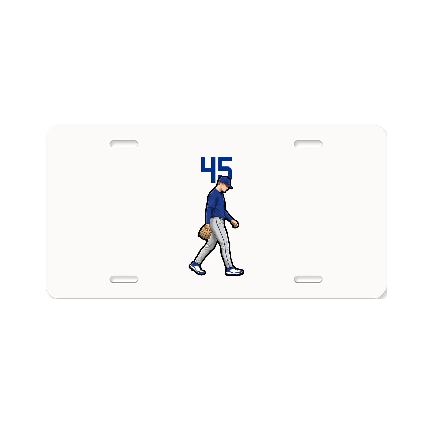 License Plate — Number Top in Classic