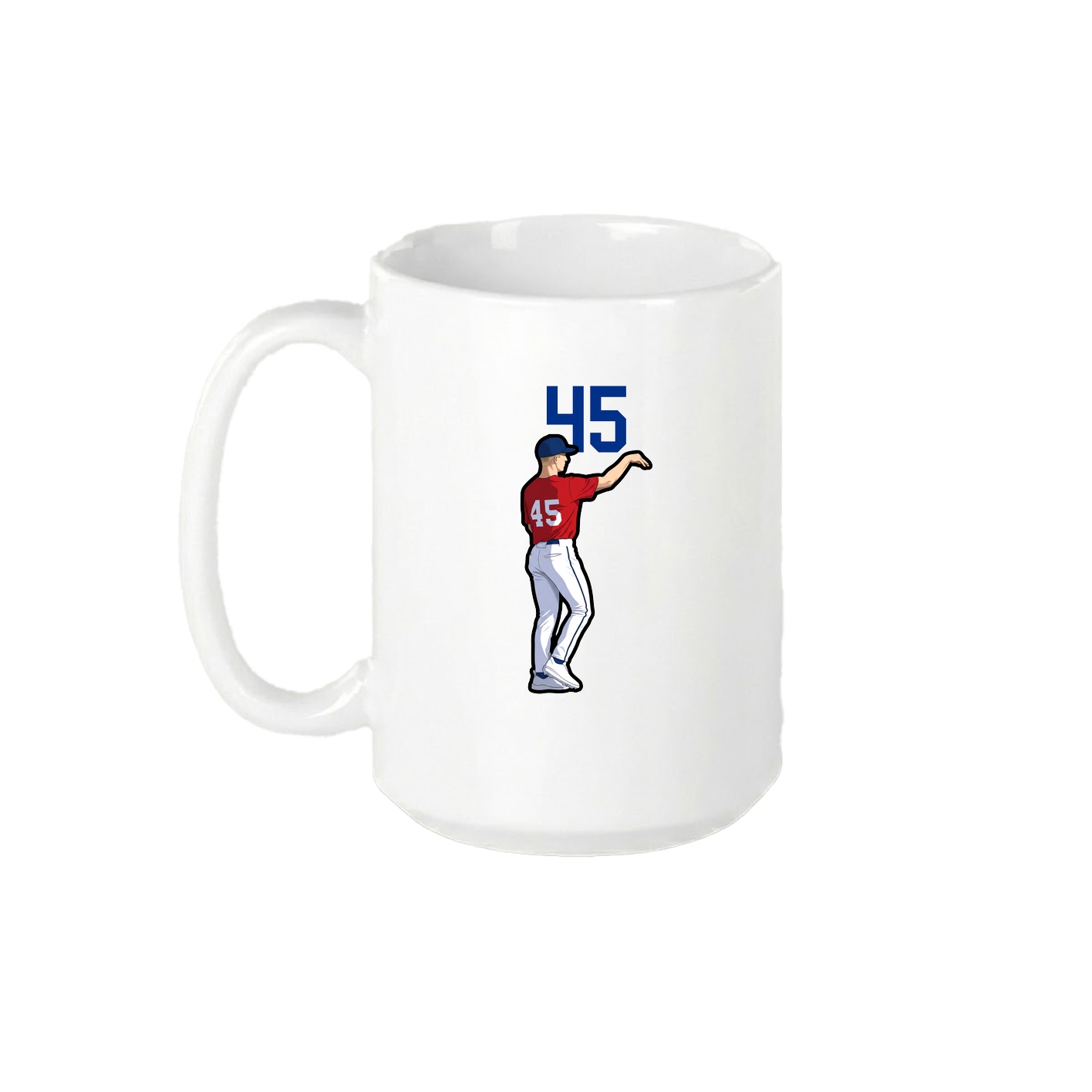 15oz Coffee Mug — Number Top in White