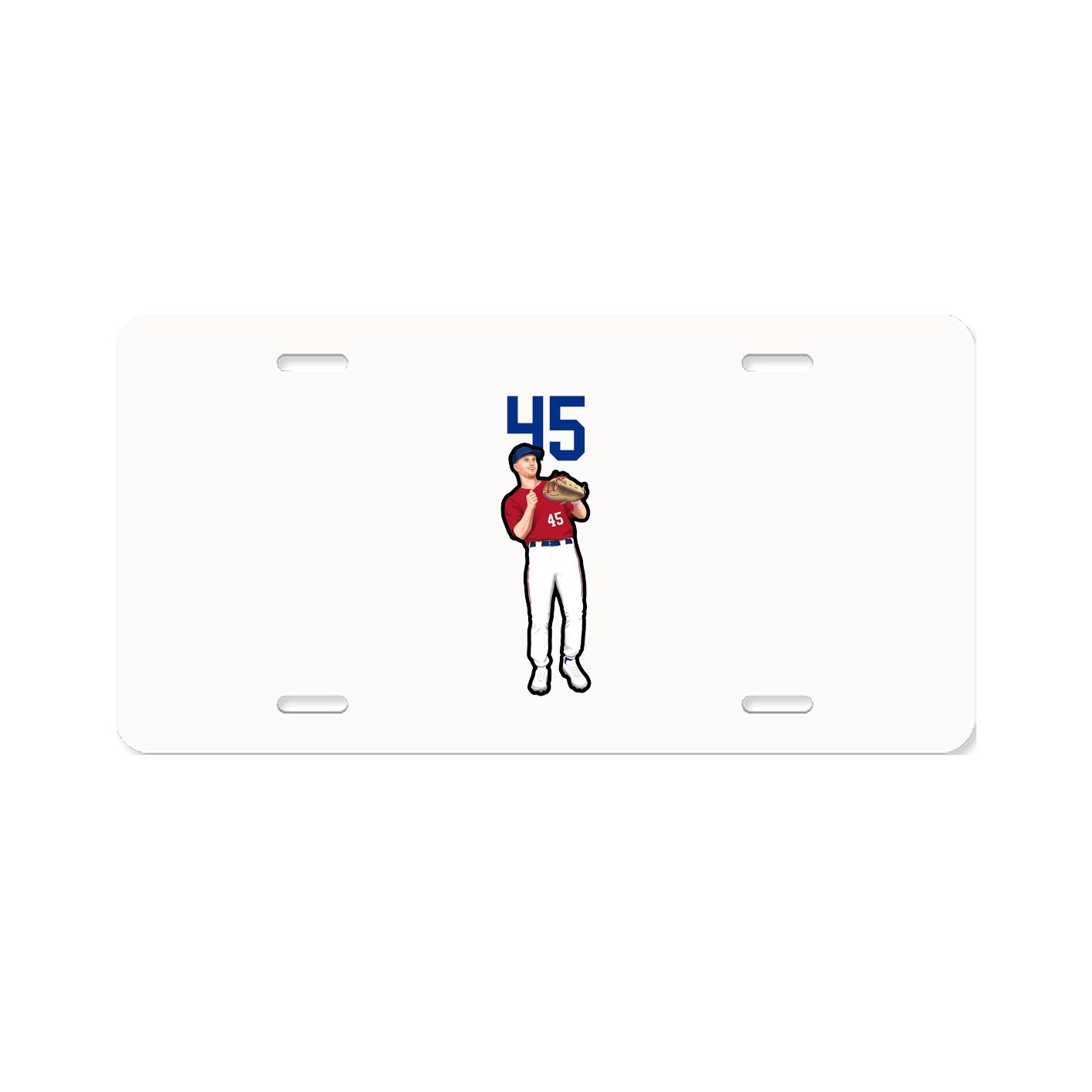 License Plate — Number Top in Classic