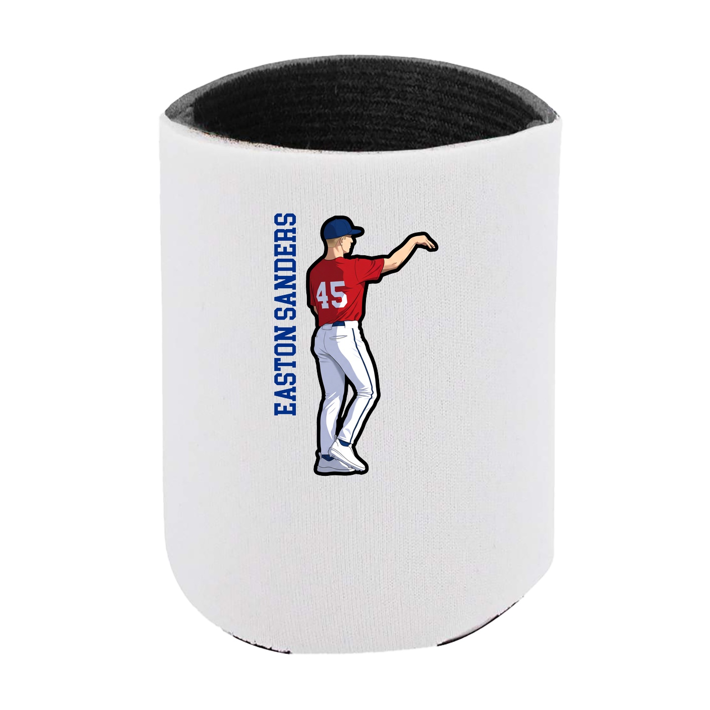 Can Holder — Name Vertical in White