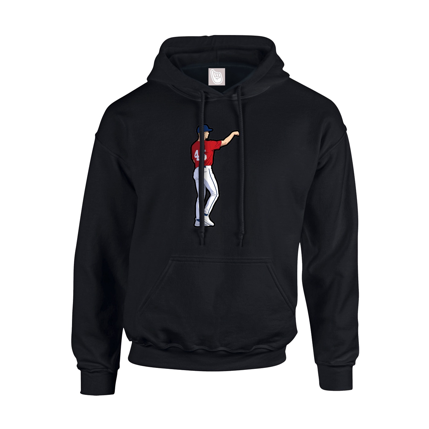 Youth Hoodie — Name Vertical in Black