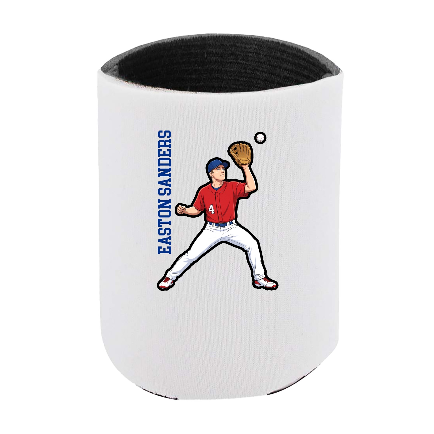 Can Holder — Name Vertical in White