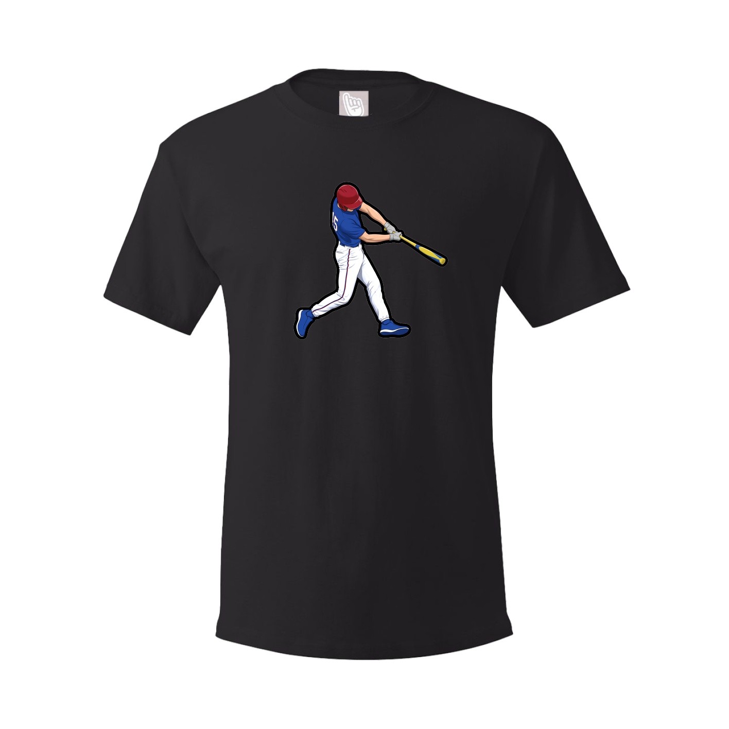 Youth Tee — Name Vertical in Black