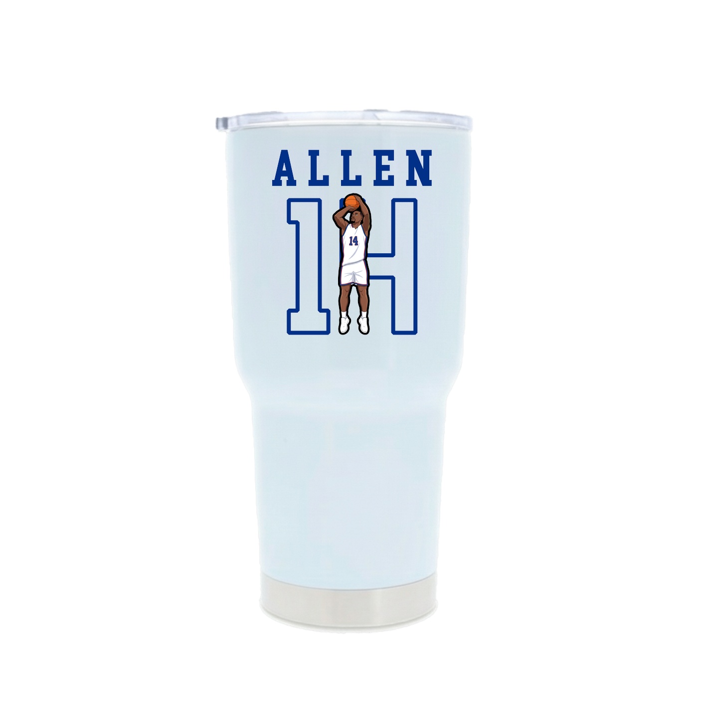30oz Stainless Steel Tumbler — Shirsey in White