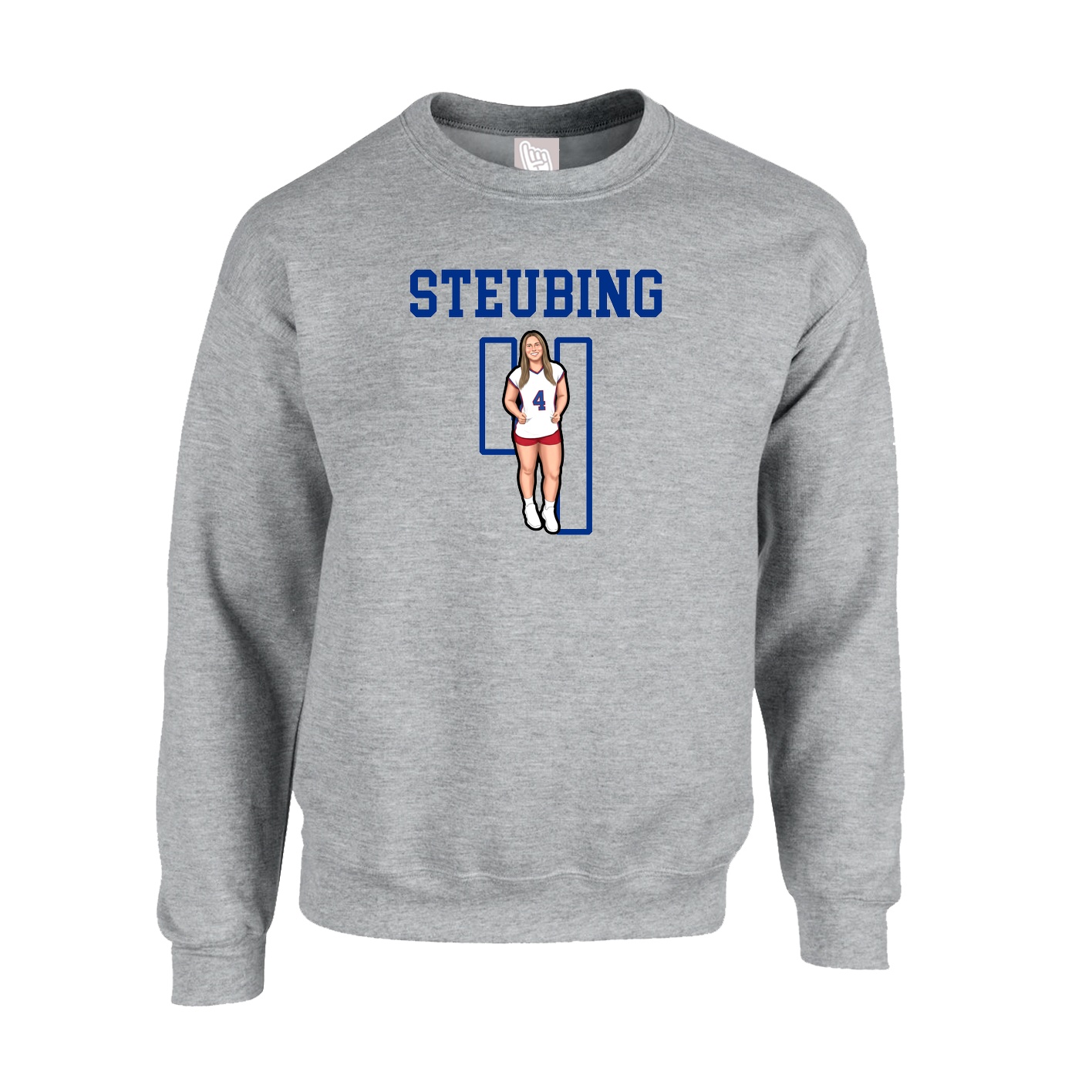 Fleece Crew — Shirsey in Grey