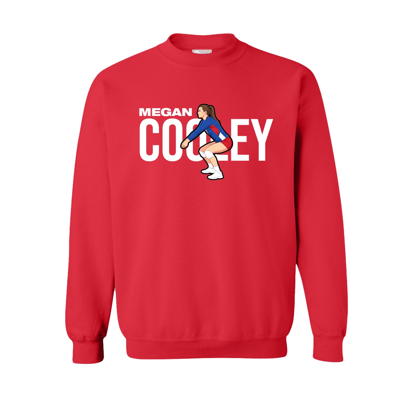 Fleece Crew — Player Name in Red