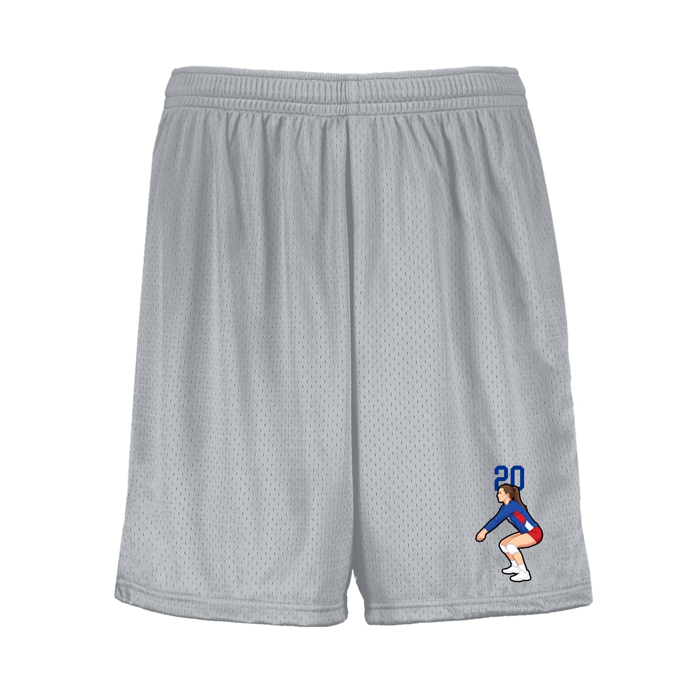 Shorts — Number Top in Silver