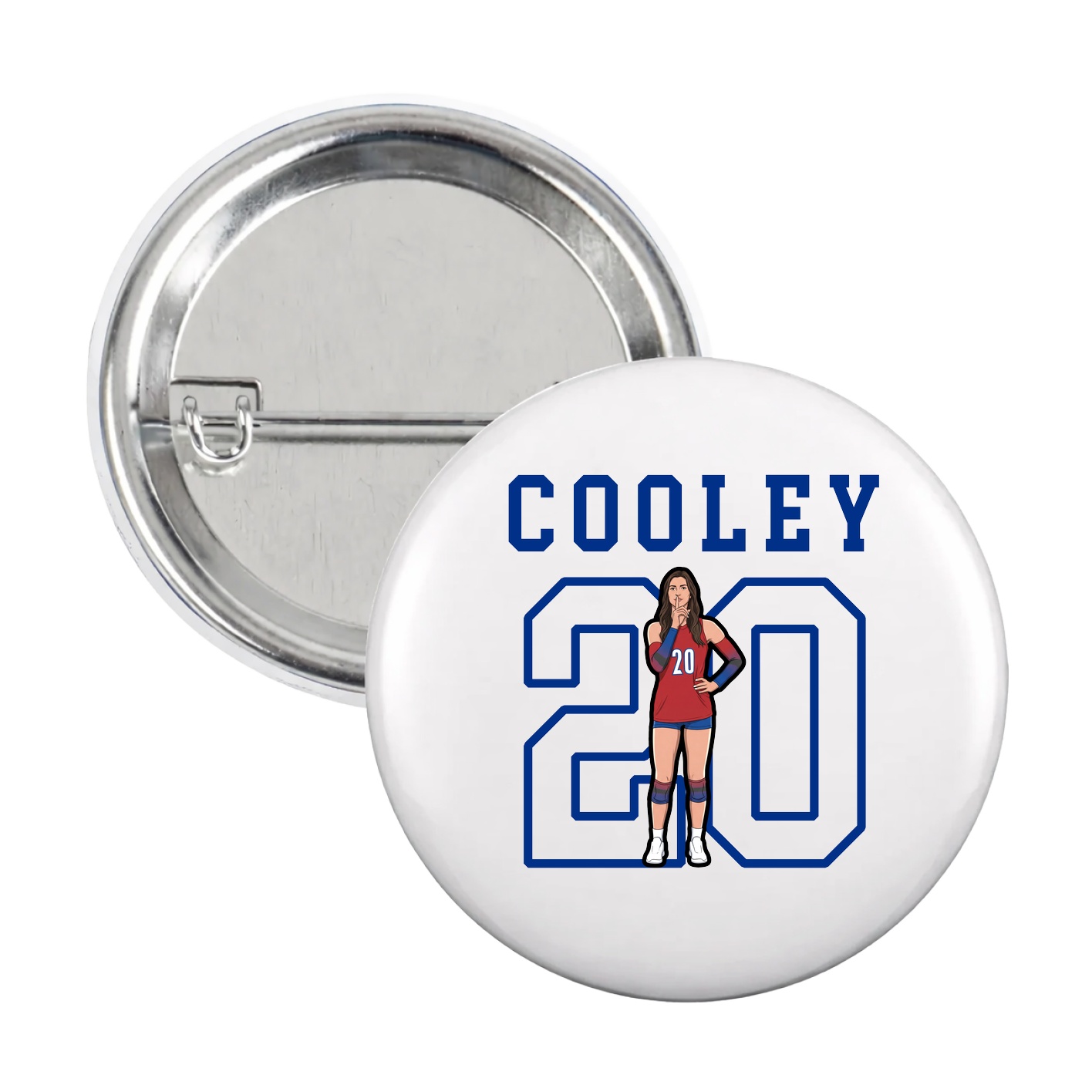 Game Day Button — Shirsey in White