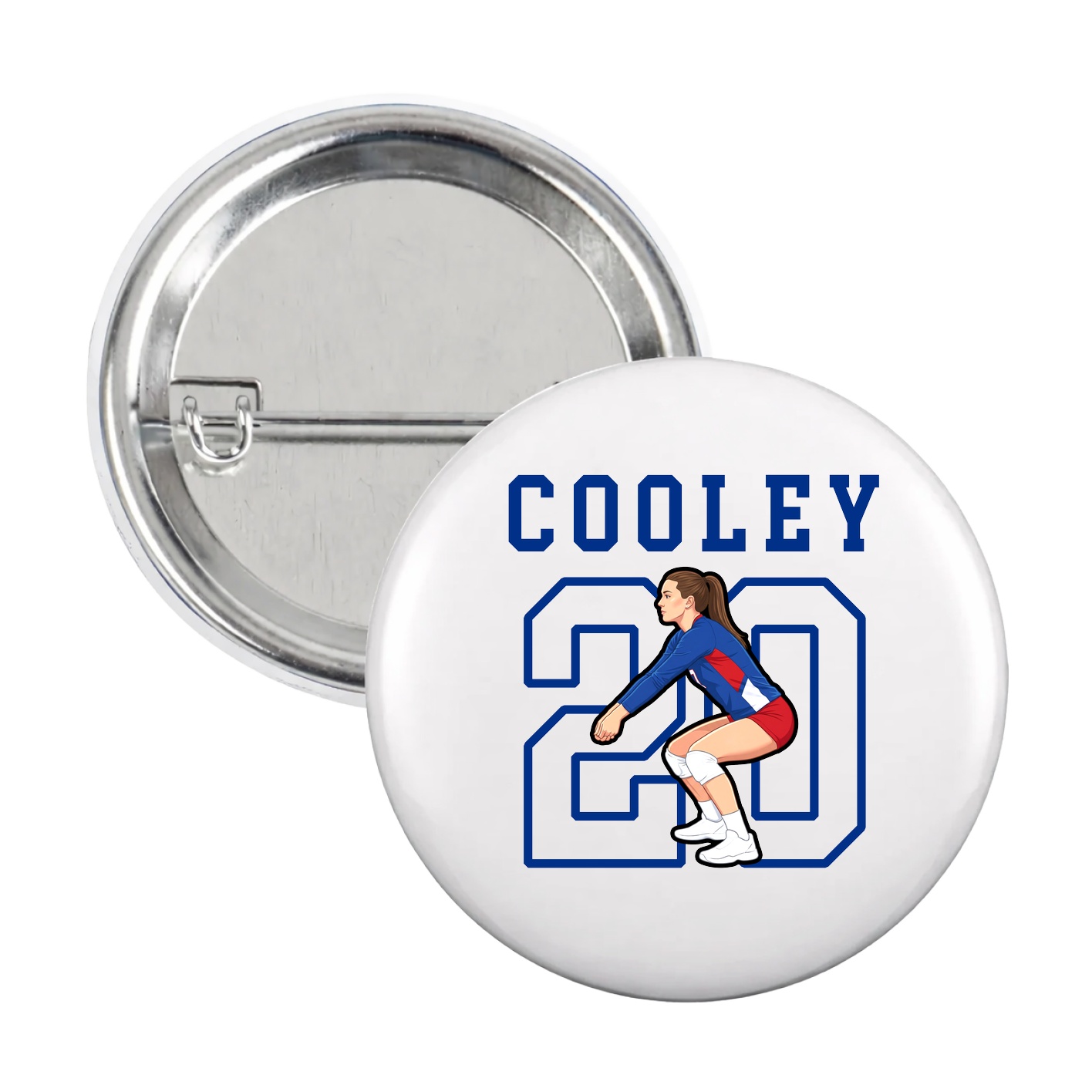 Game Day Button — Shirsey in White
