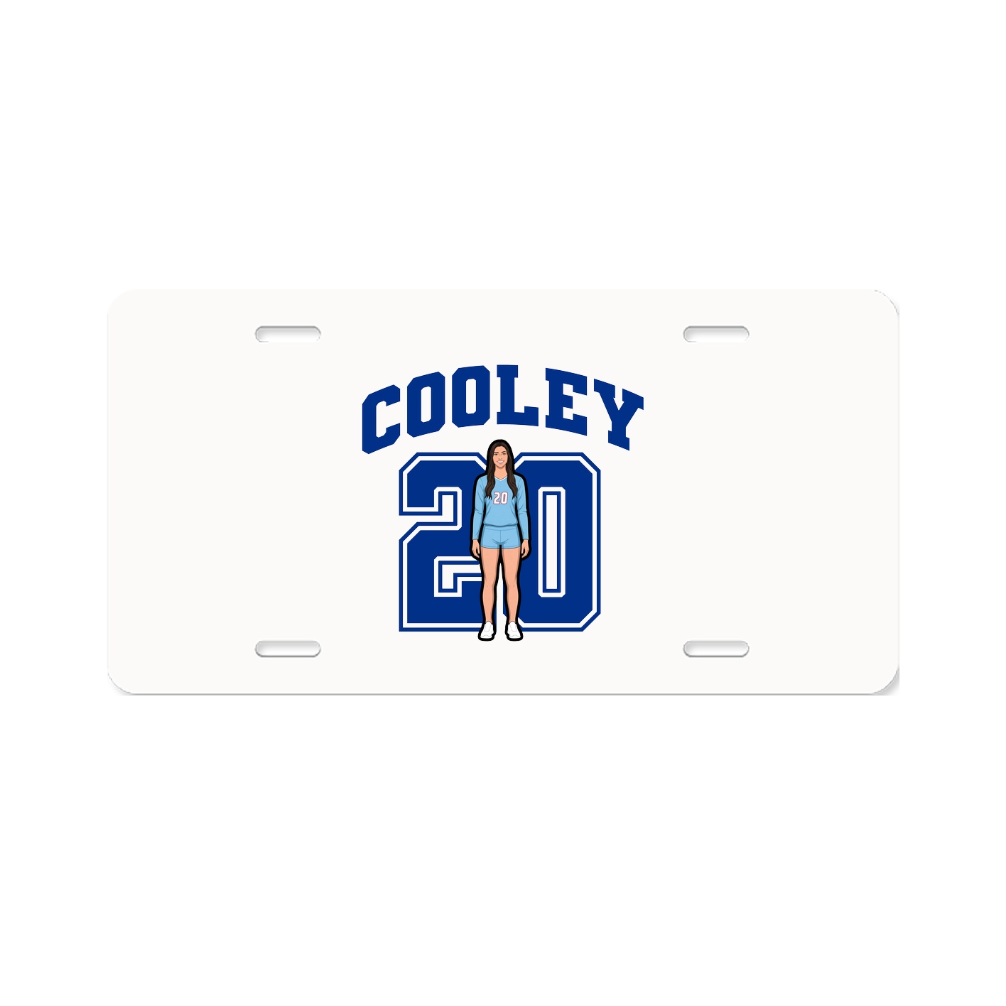 License Plate — Number in Classic