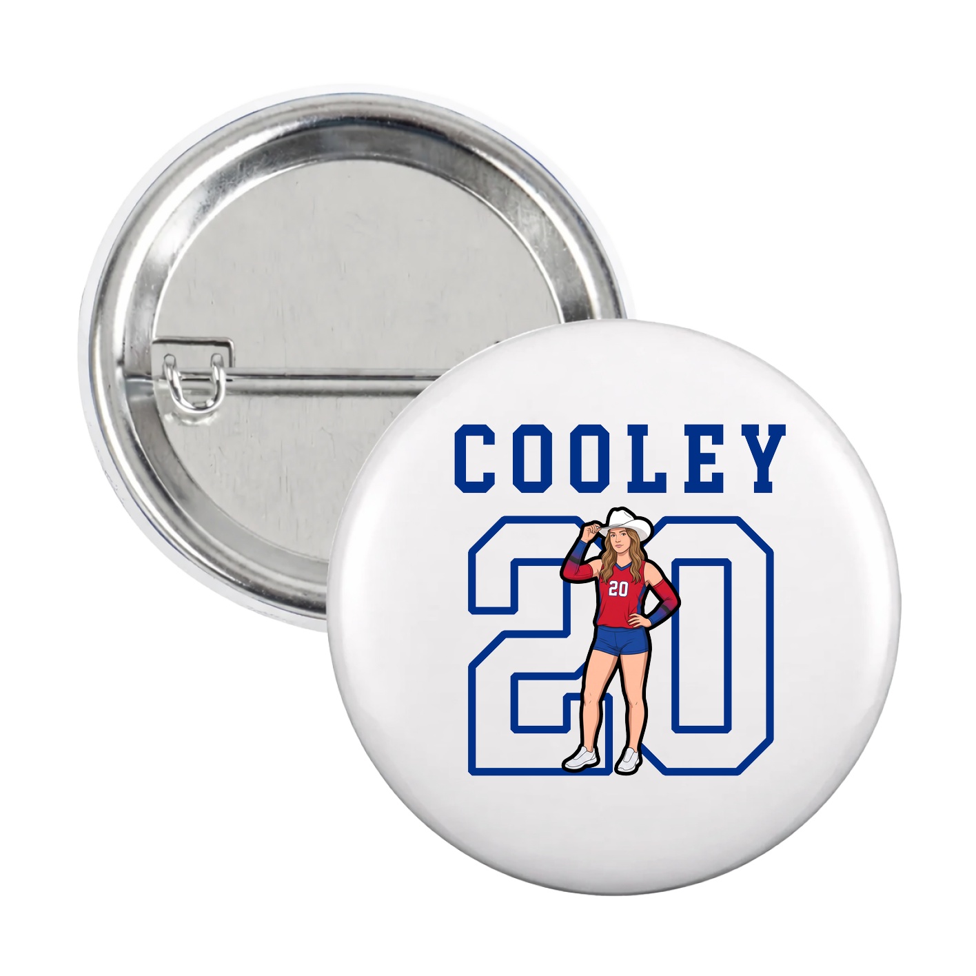 Game Day Button — Shirsey in White