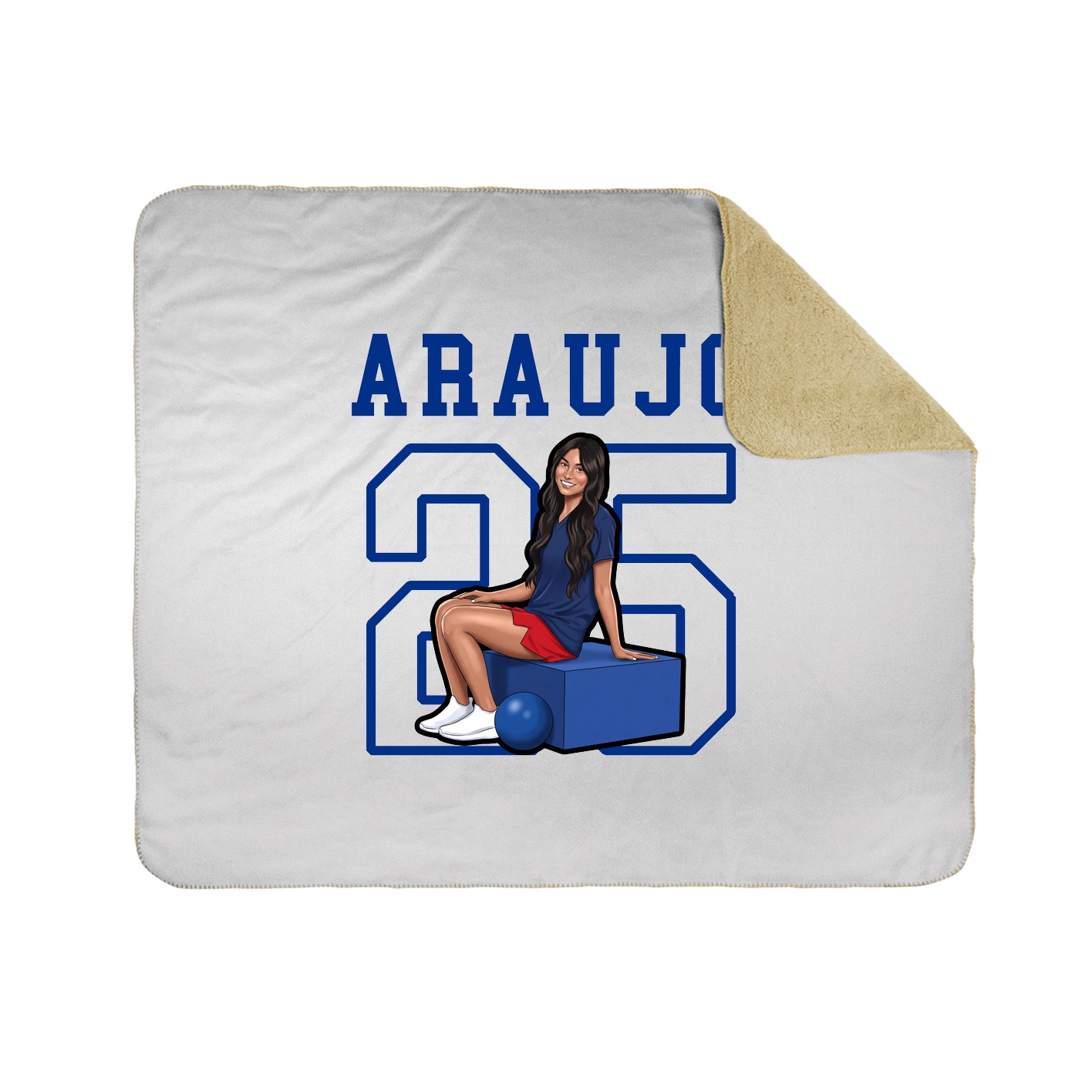 Throw Blanket — Shirsey in White