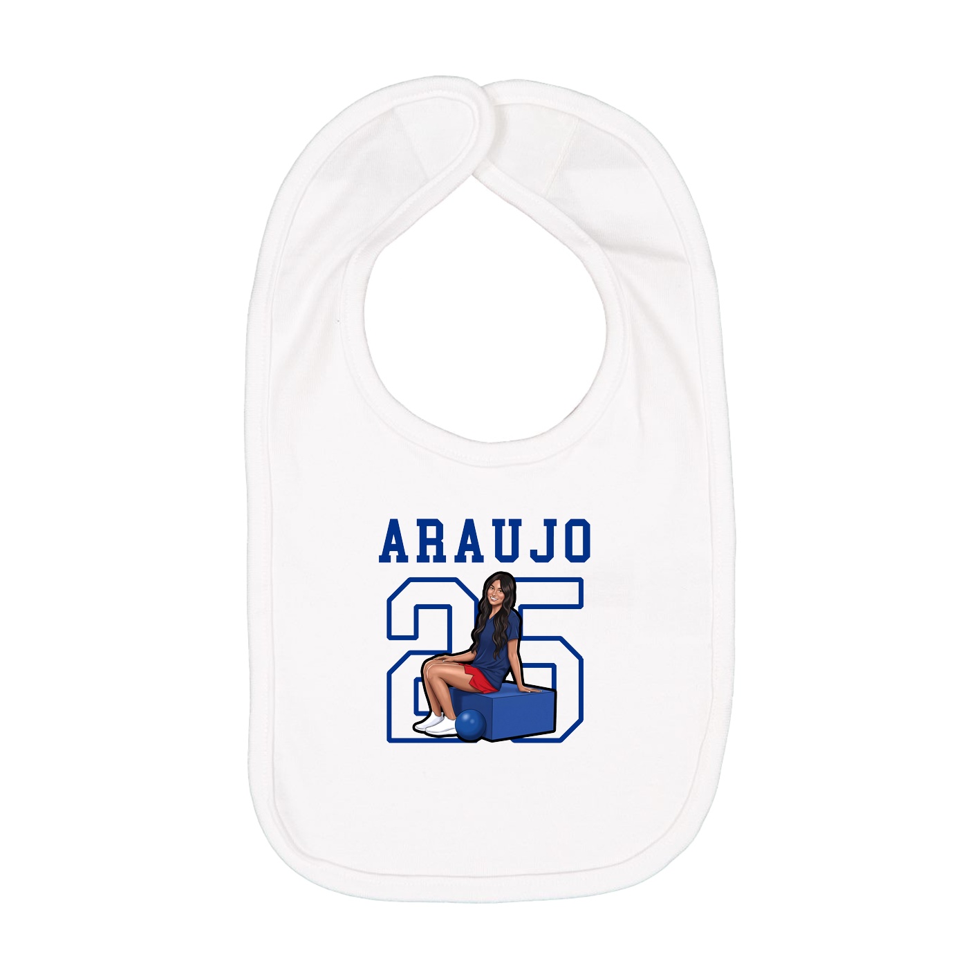 Infant Bib — Shirsey in White