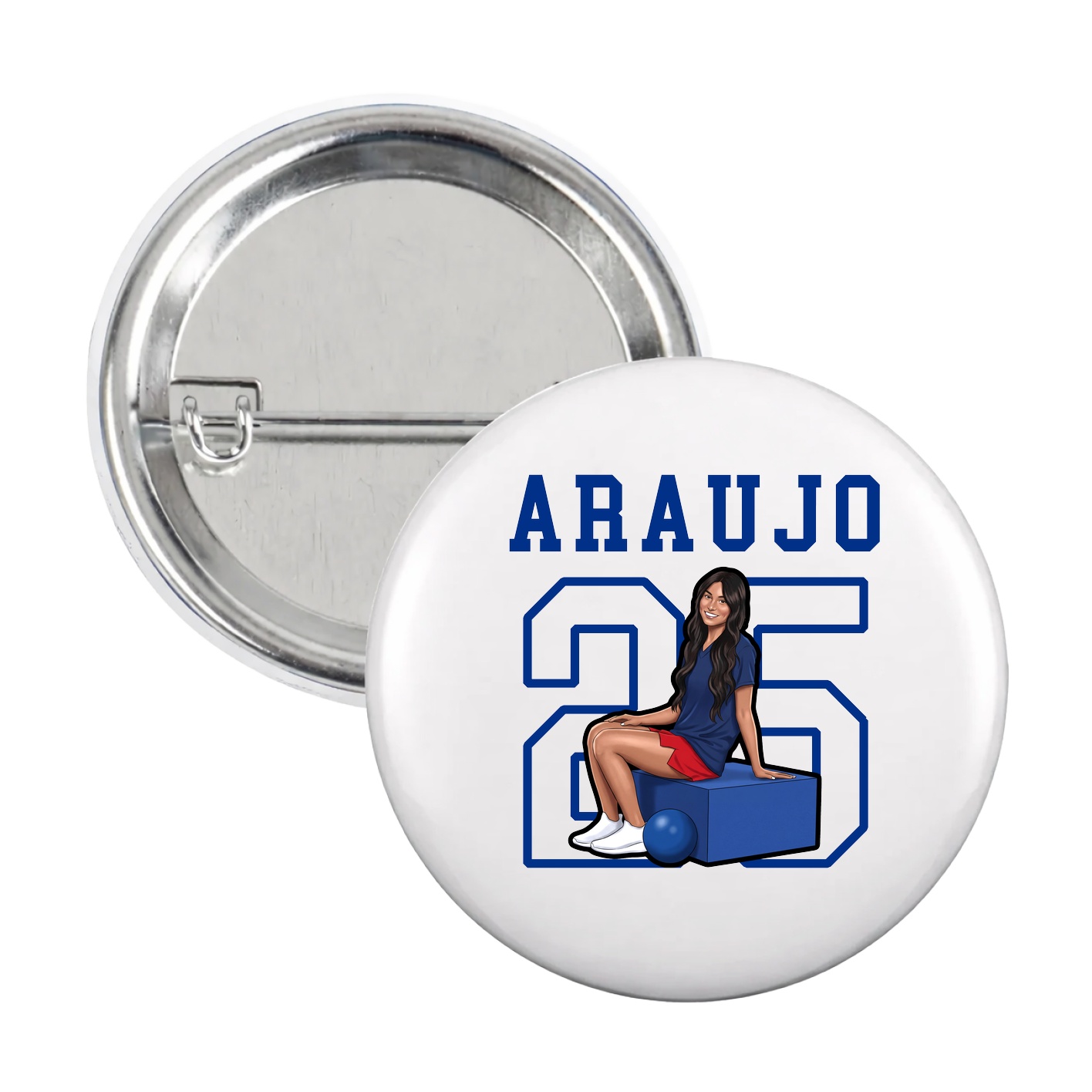 Game Day Button — Shirsey in White