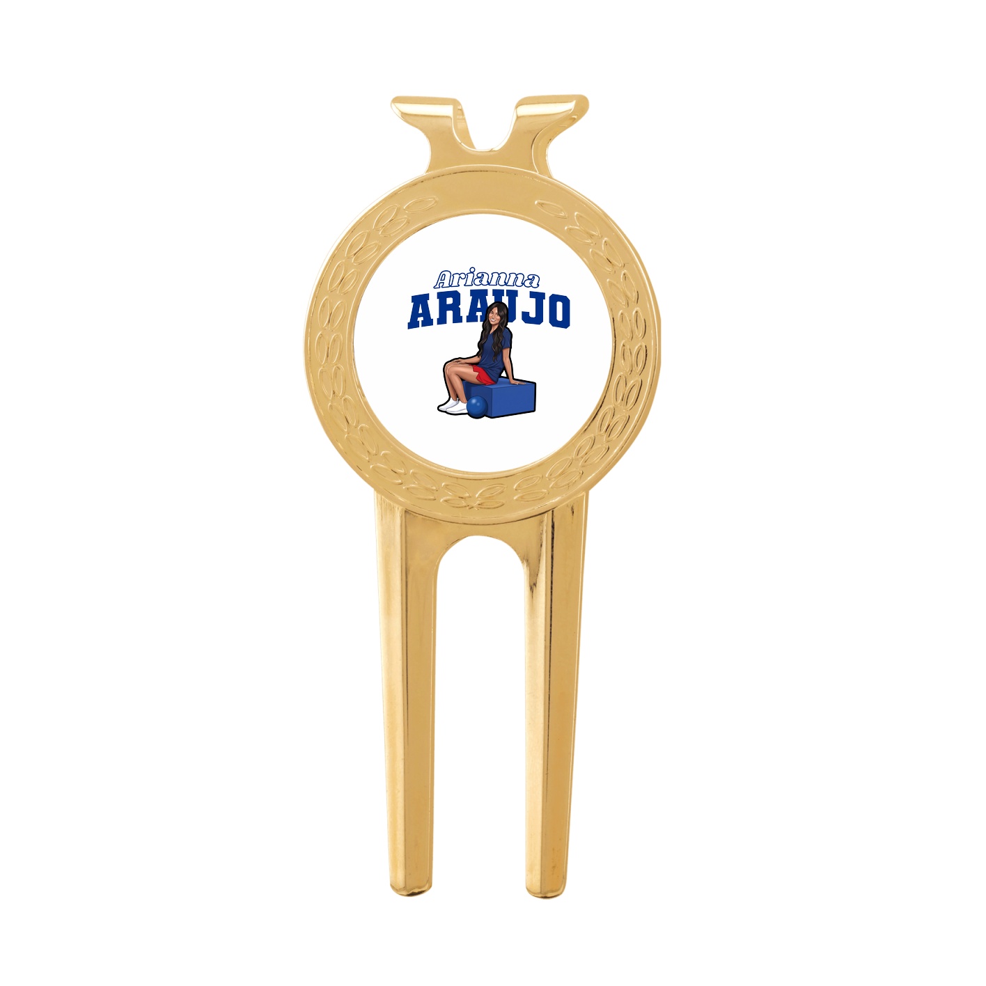 Divot Tool with Ball Marker — Name Arch in Classic