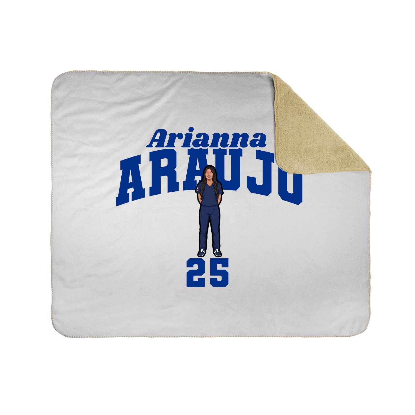 Throw Blanket — Signature Arch in White