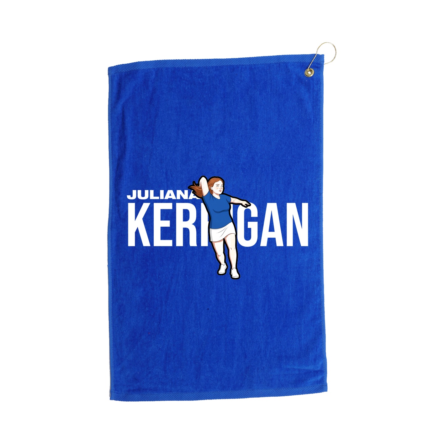 Golf Towel — Player Name in Royal
