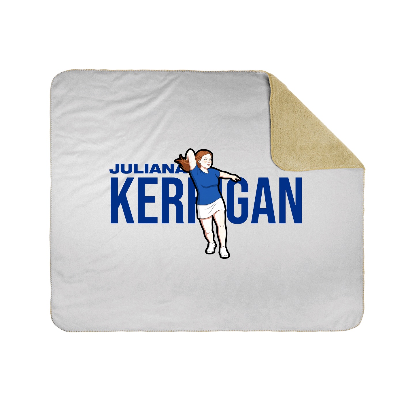 Throw Blanket — Player Name in White