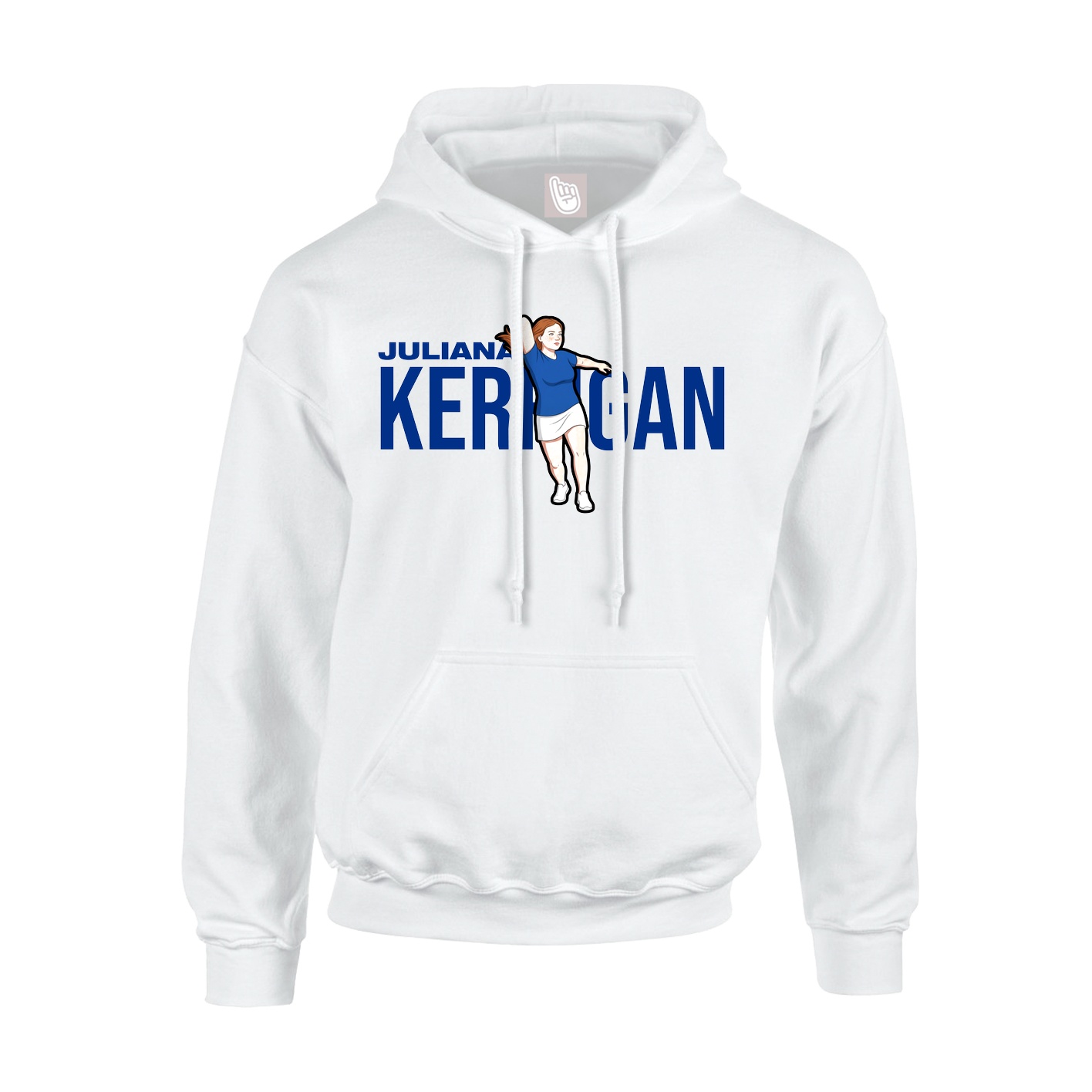 Youth Hoodie — Player Name in White