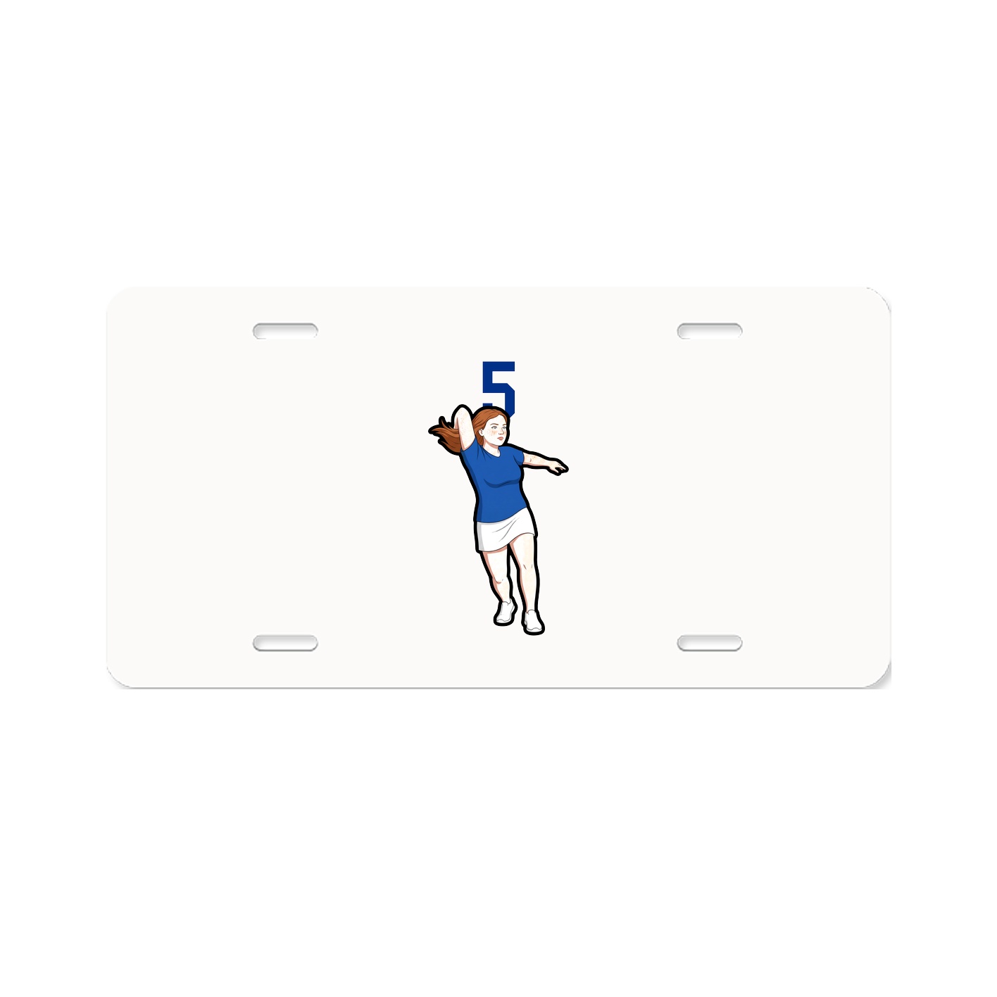 License Plate — Number Top in Classic