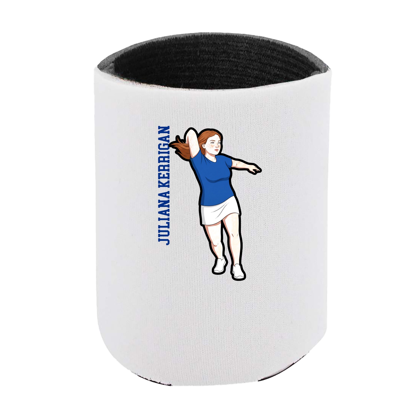 Can Holder — Name Vertical in White