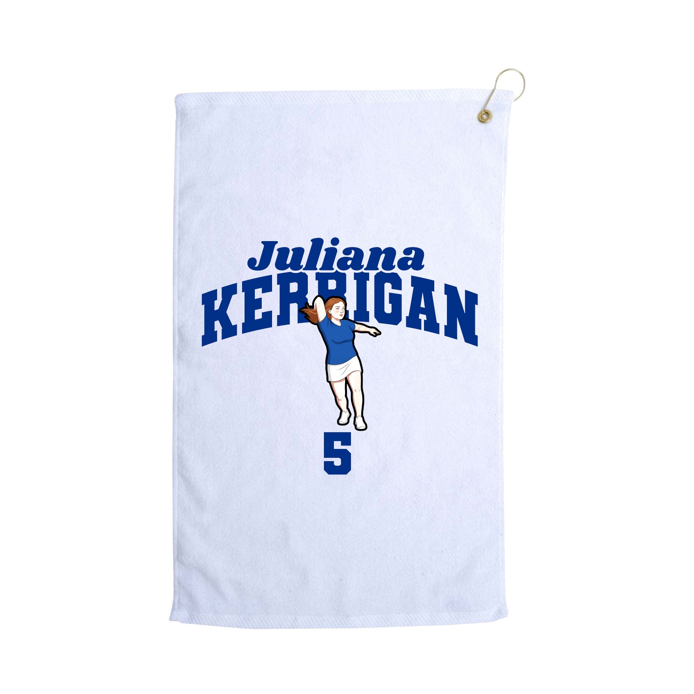 Golf Towel — Signature Arch in White