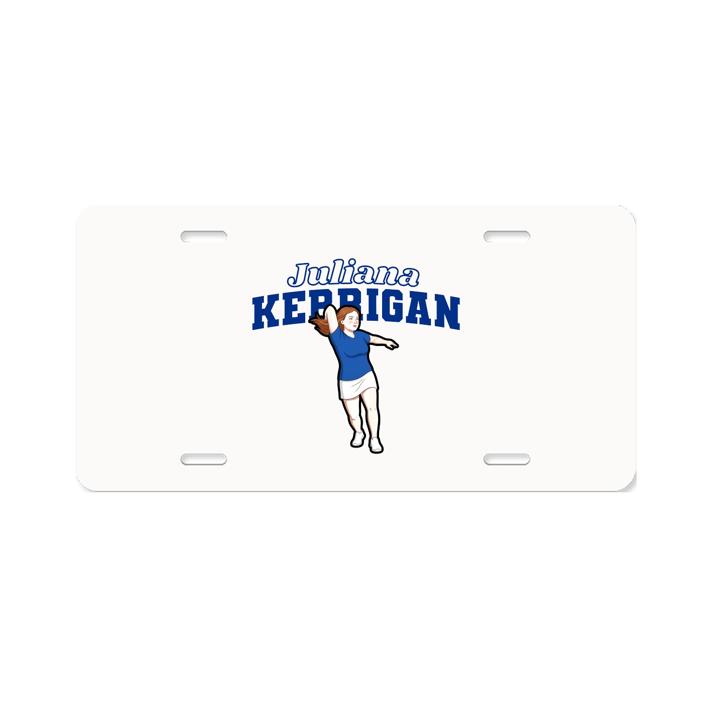 License Plate — Name Arch in Classic