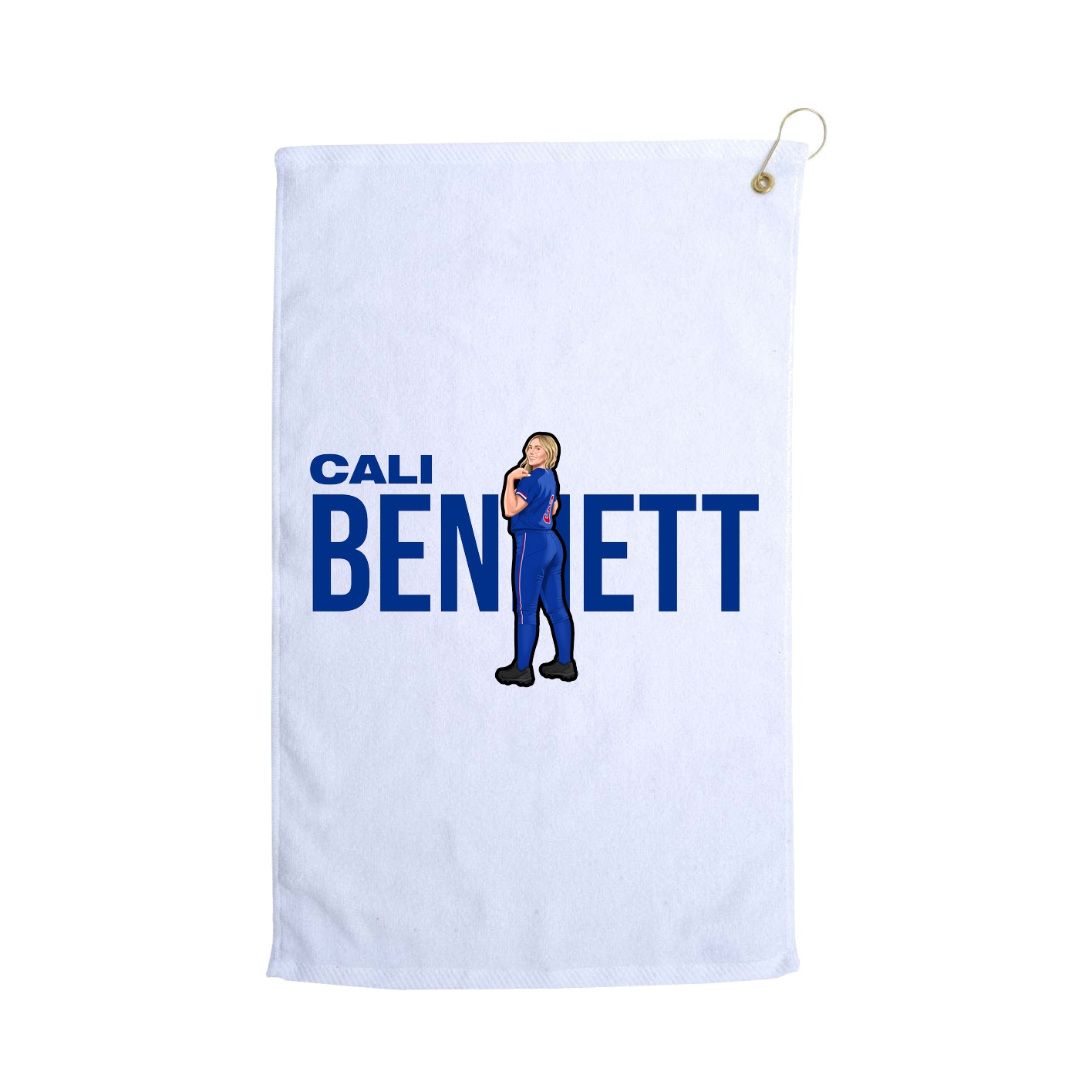 Golf Towel — Player Name in White