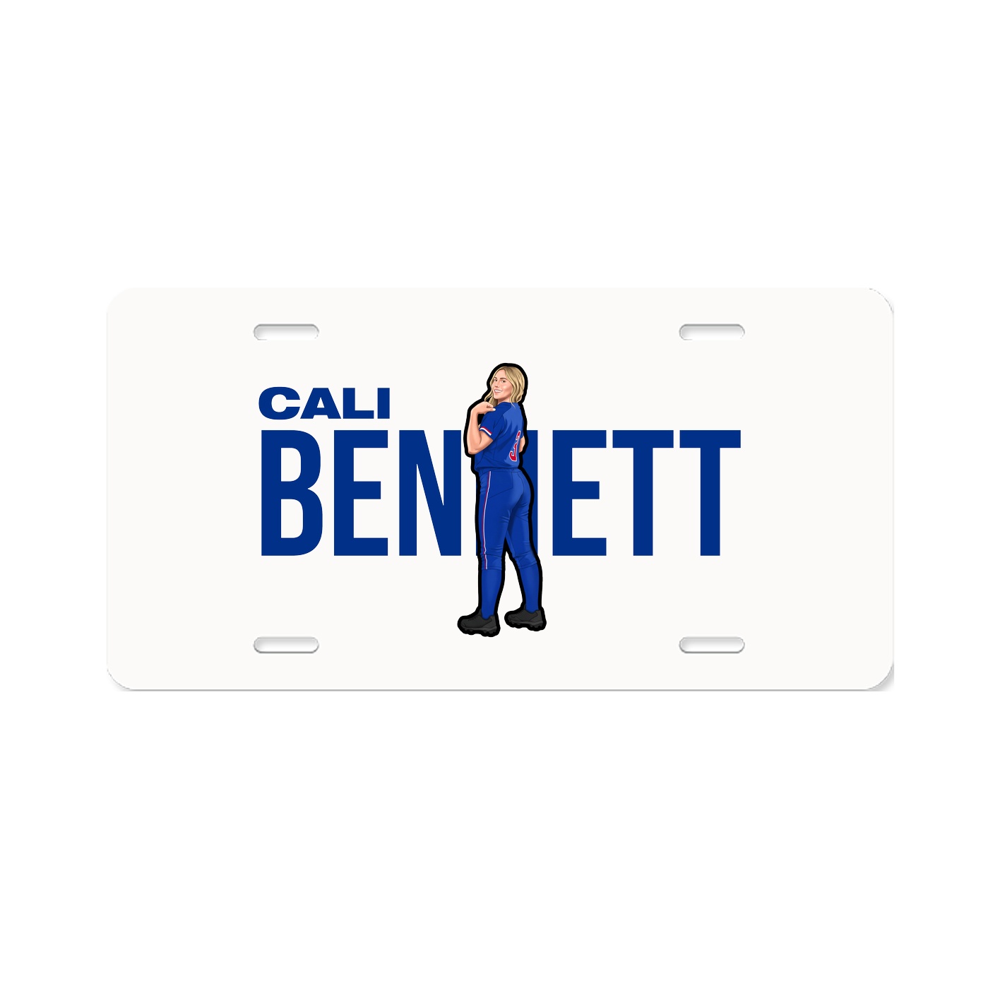 License Plate — Player Name in Classic