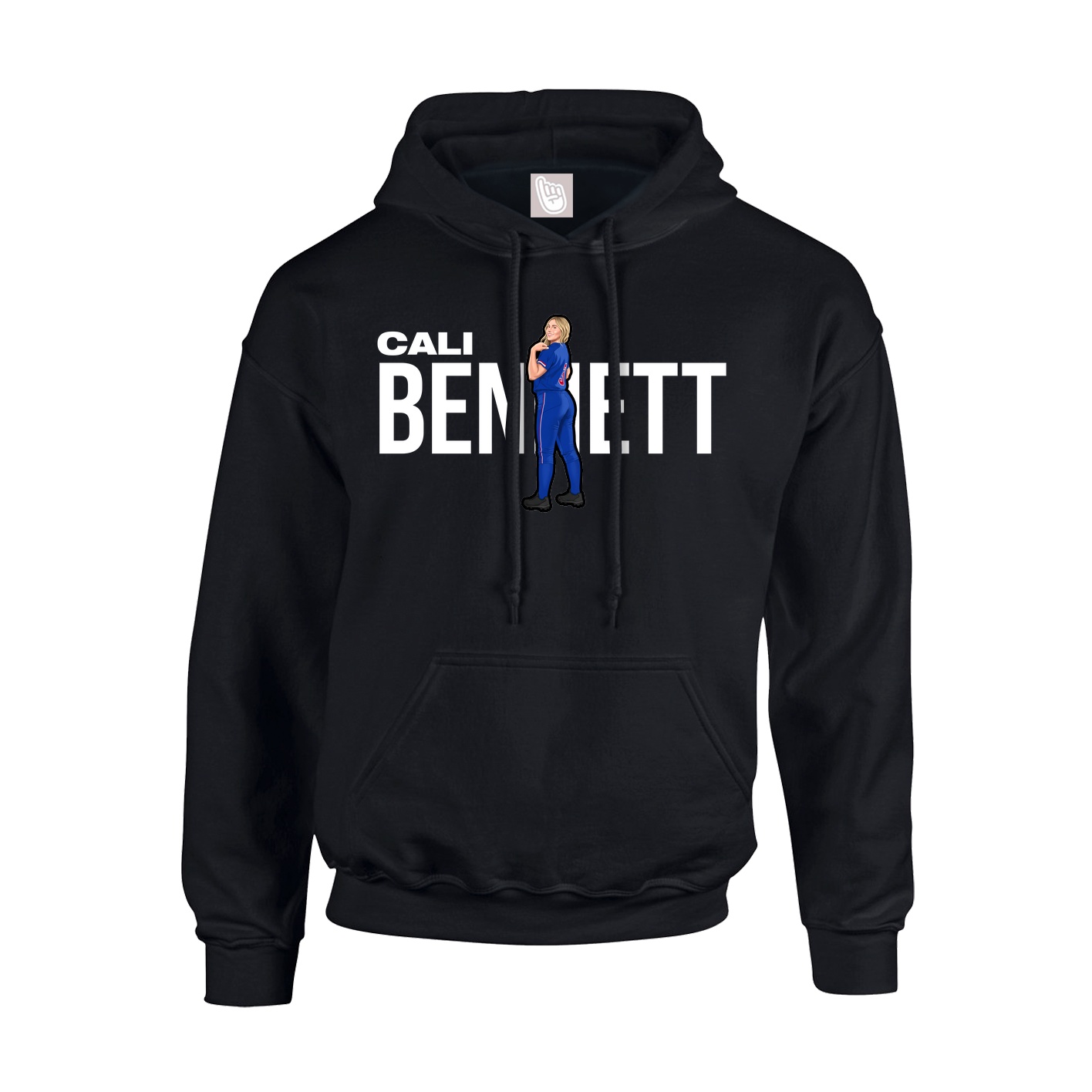 Youth Hoodie — Player Name in Black