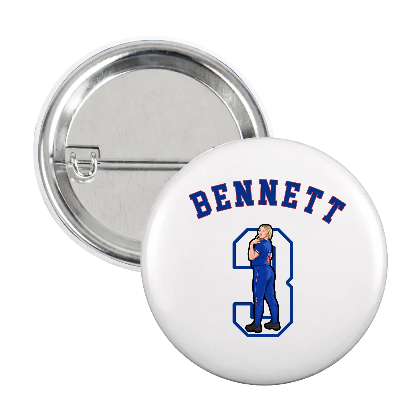 Game Day Button — Shirsey Arch in White