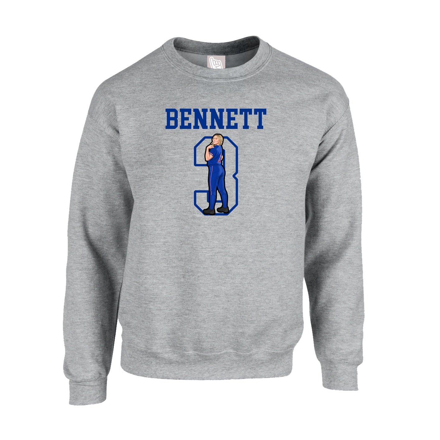 Fleece Crew — Shirsey in Grey