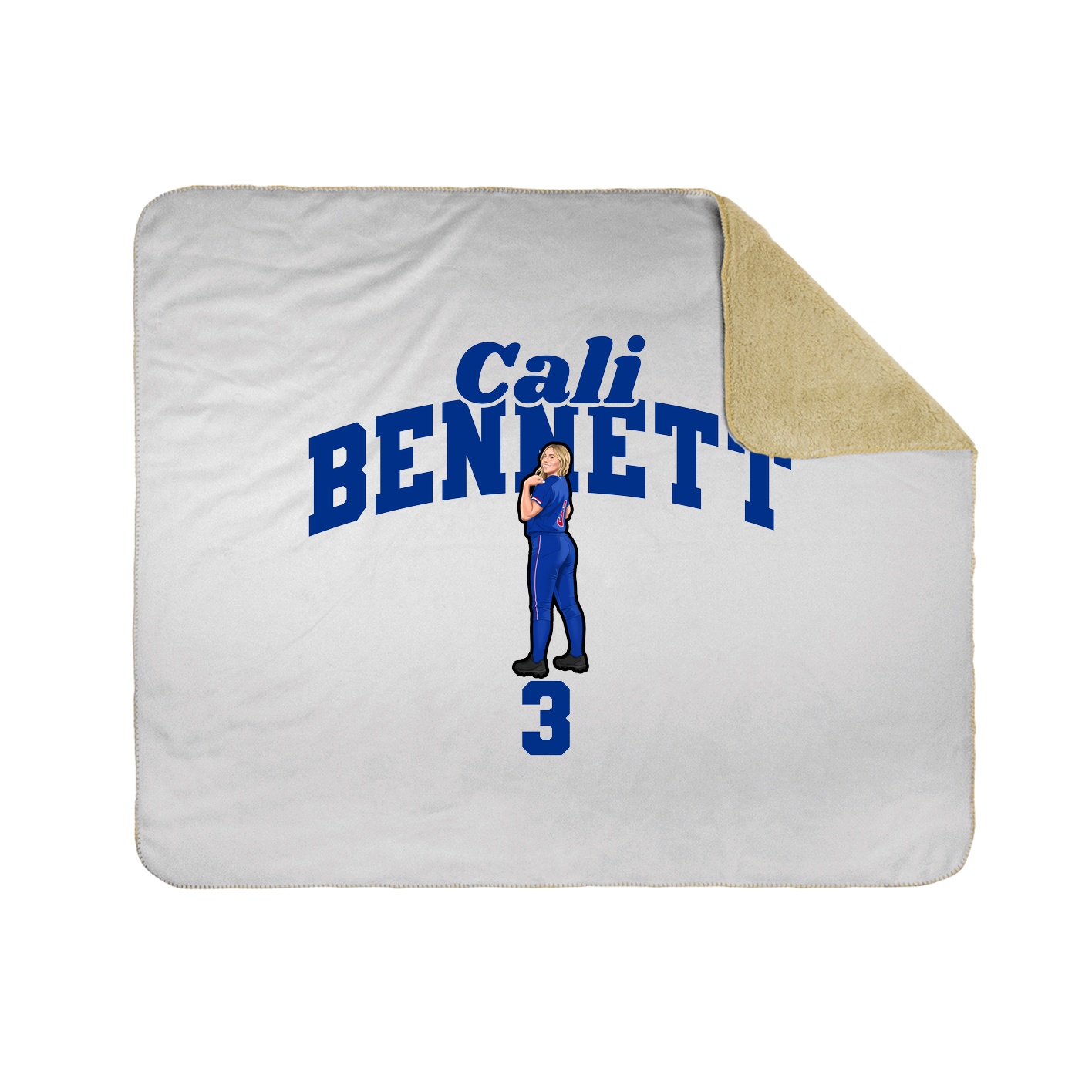Throw Blanket — Signature Arch in White