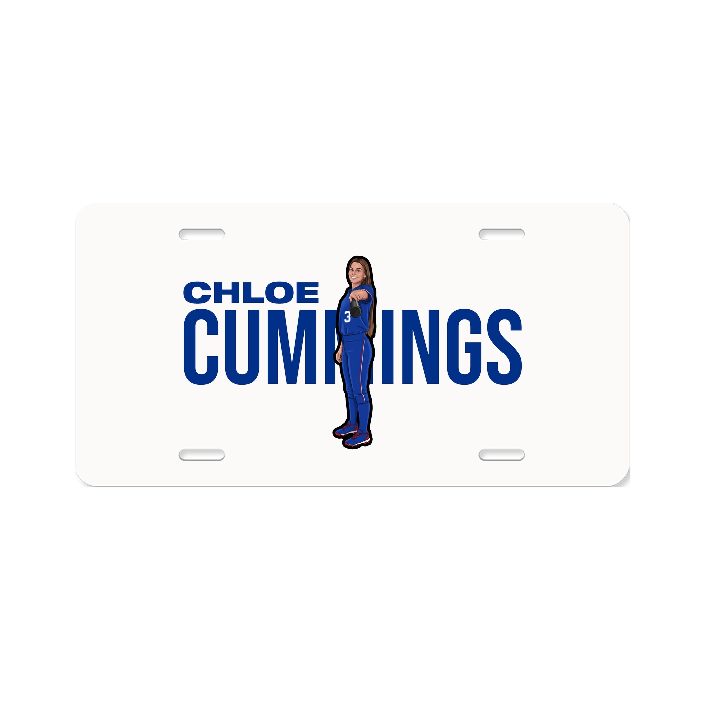 License Plate — Player Name in Classic