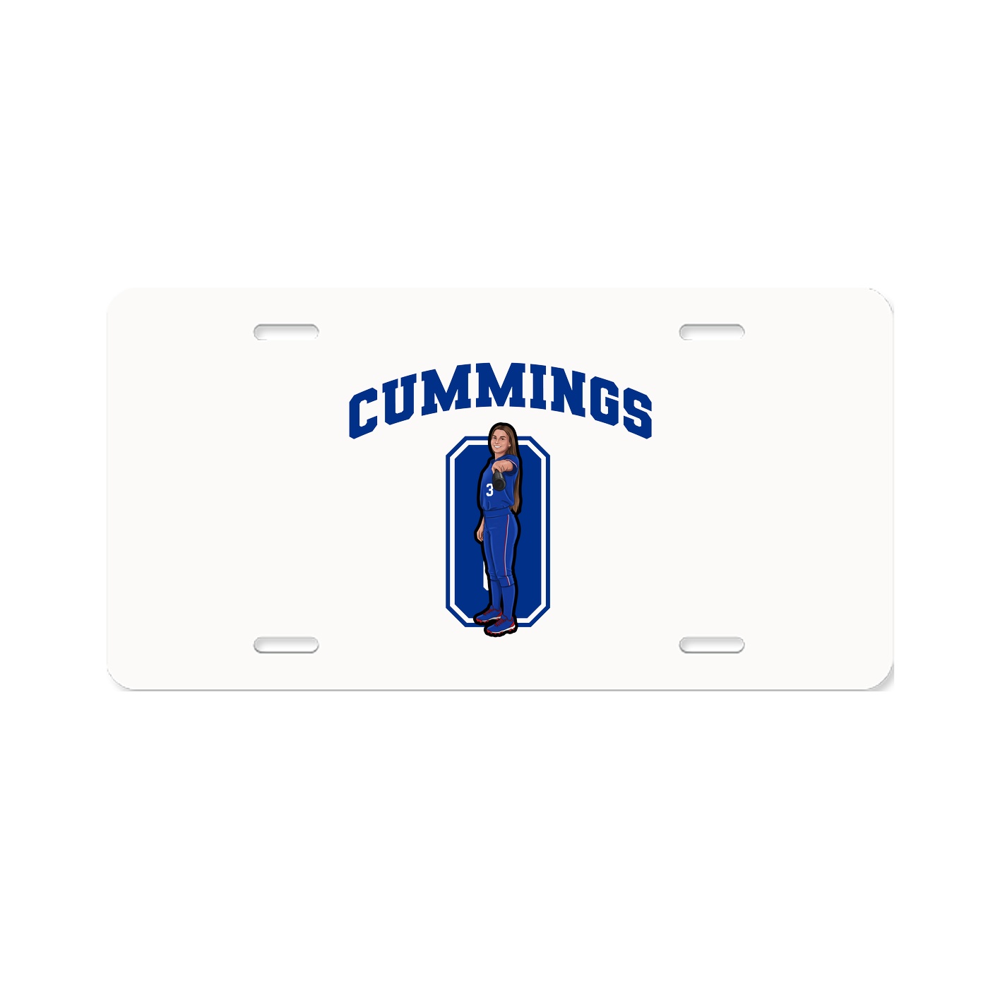 License Plate — Number in Classic