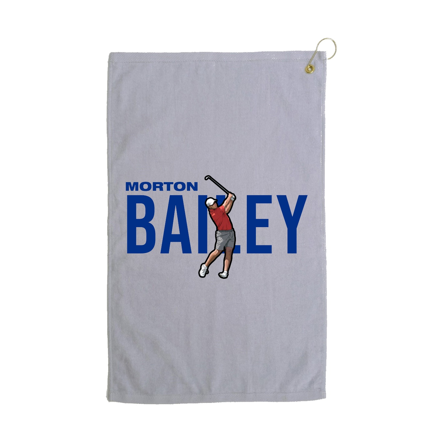 Golf Towel — Player Name in Grey