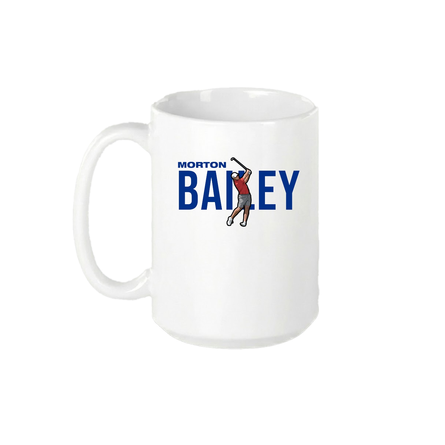15oz Coffee Mug — Player Name in White