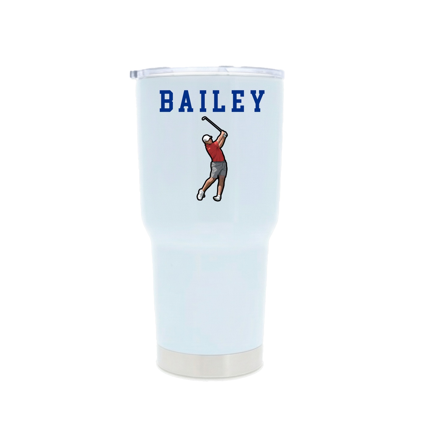 30oz Stainless Steel Tumbler — Shirsey in White
