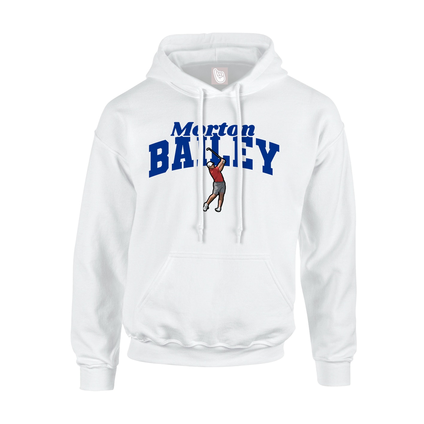 Youth Hoodie — Signature Arch in White